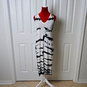 Guess Black and White Tie-Dye Women's Dress Size Small